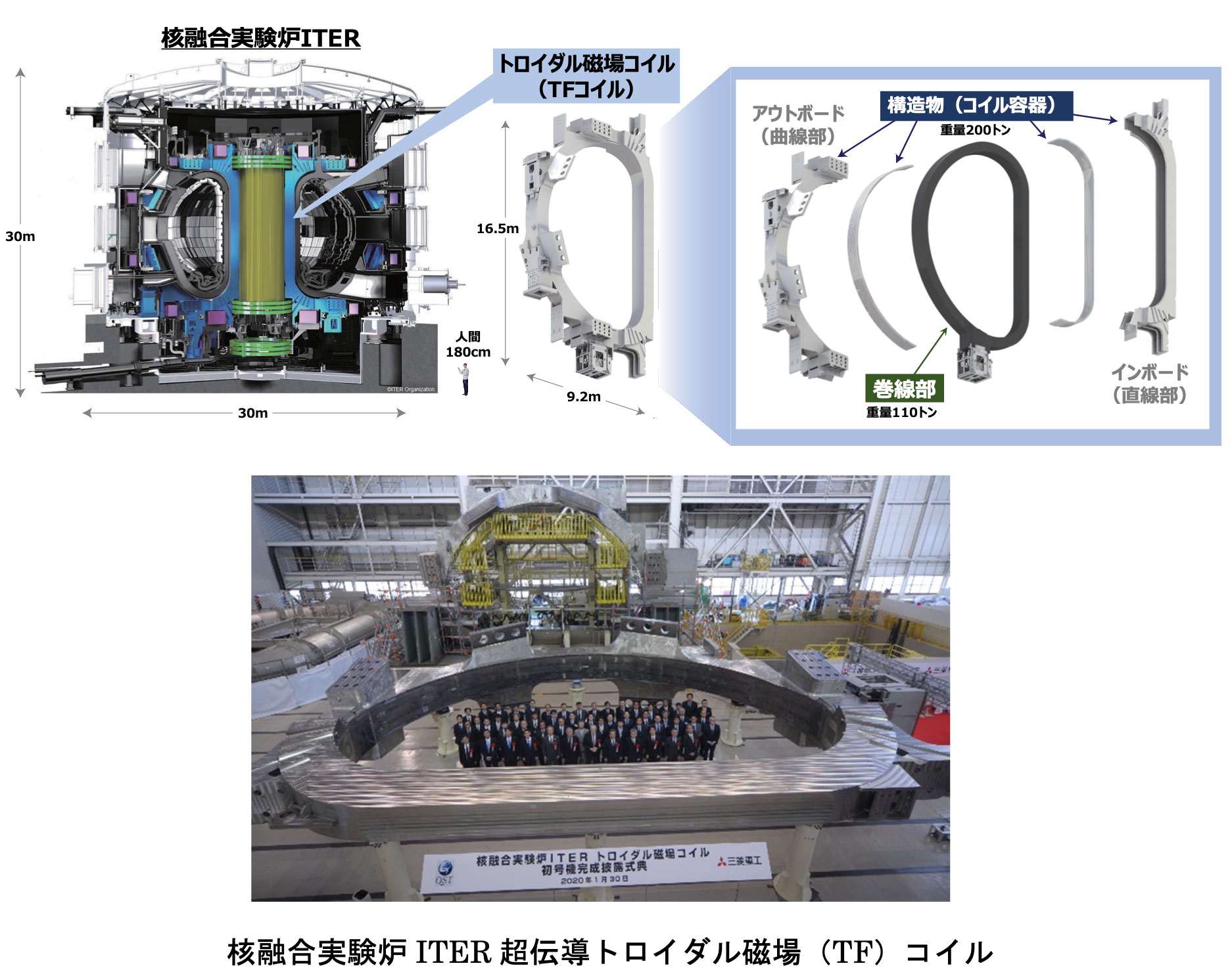 核融合実験炉ITER超伝導トロイダル磁場コイルの開発